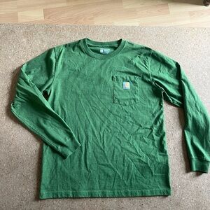 Carhartt men’s long sleeve pocket t size large